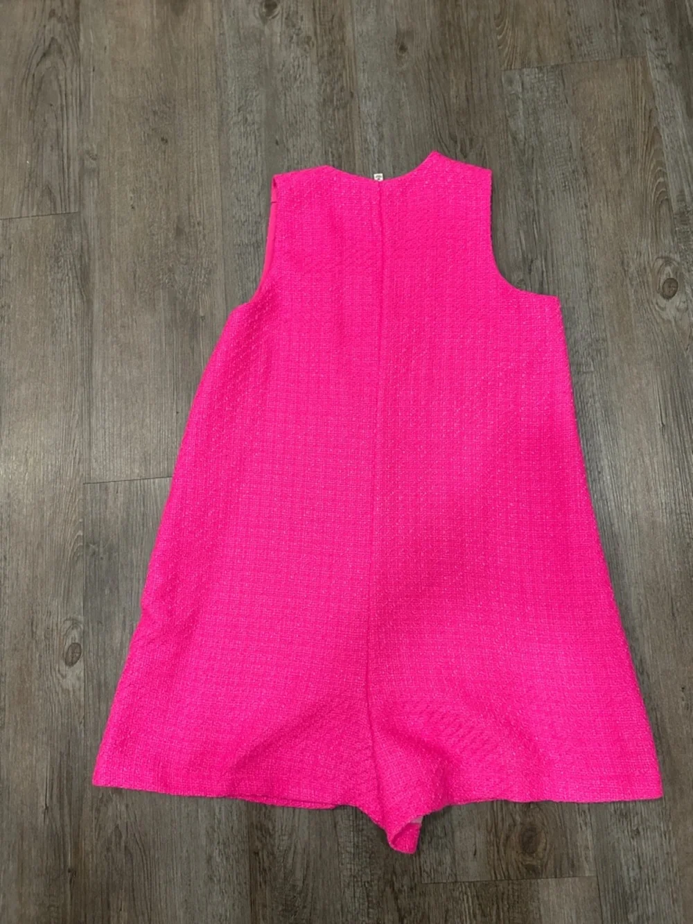 Tuckernuck Hot Pink Sleeveless Button Romper - Picture 9 of 10
